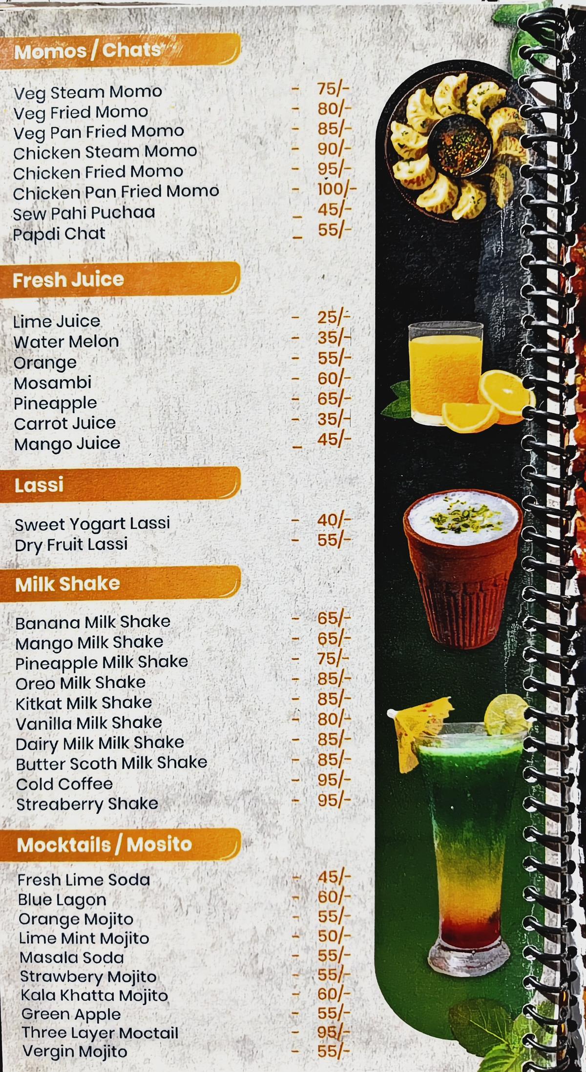 LIMRA Restaurant Menu